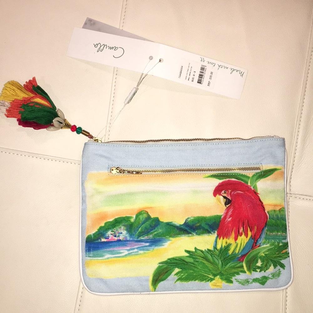 Camilla There’s No Place Like Rio Canvas Clutch